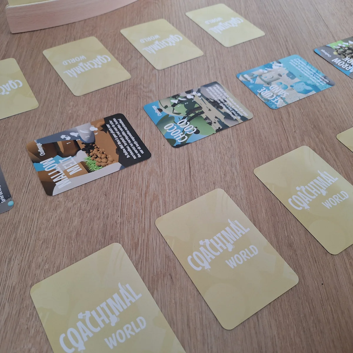 Challenge Round Face-Off The Coachimal World Cards during play.