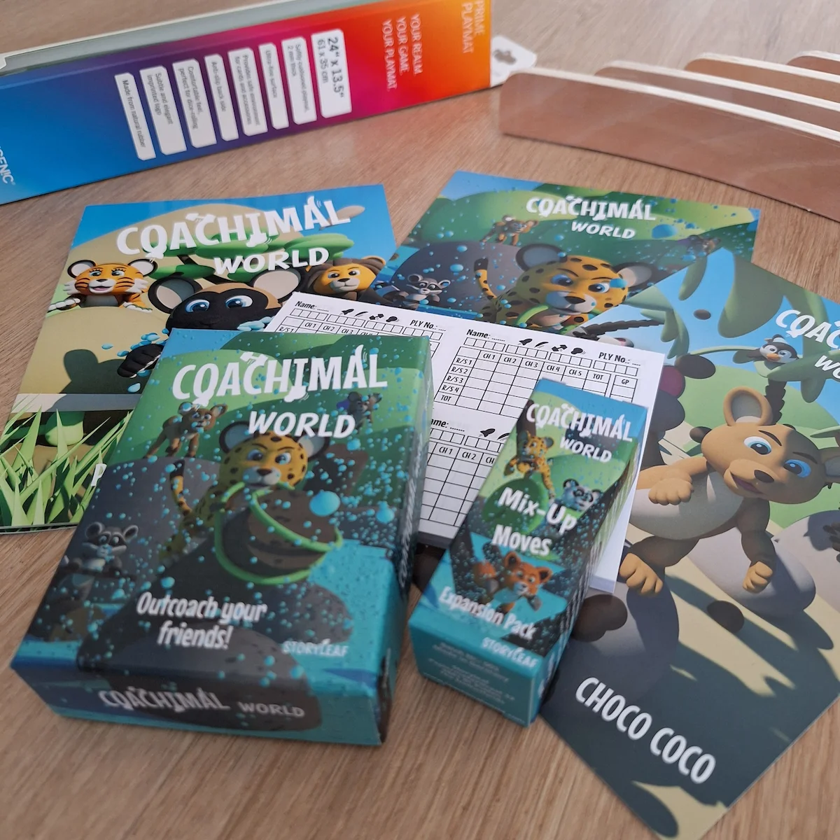Close-up of the Coachimal World Expert Bundle.