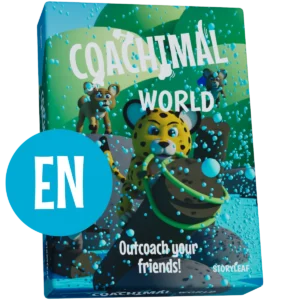 Front side of the Coachimal World box (with EN label).